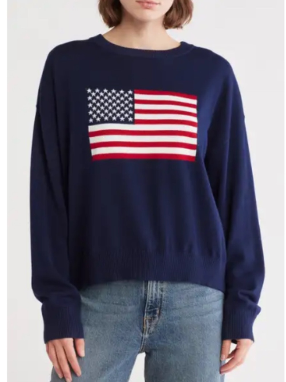 Vigoss American Flag Pullover Sweater